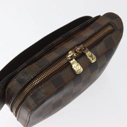 Louis Vuitton Geronimos Waist Damier, Brown, Canvas, Shoulder Bag