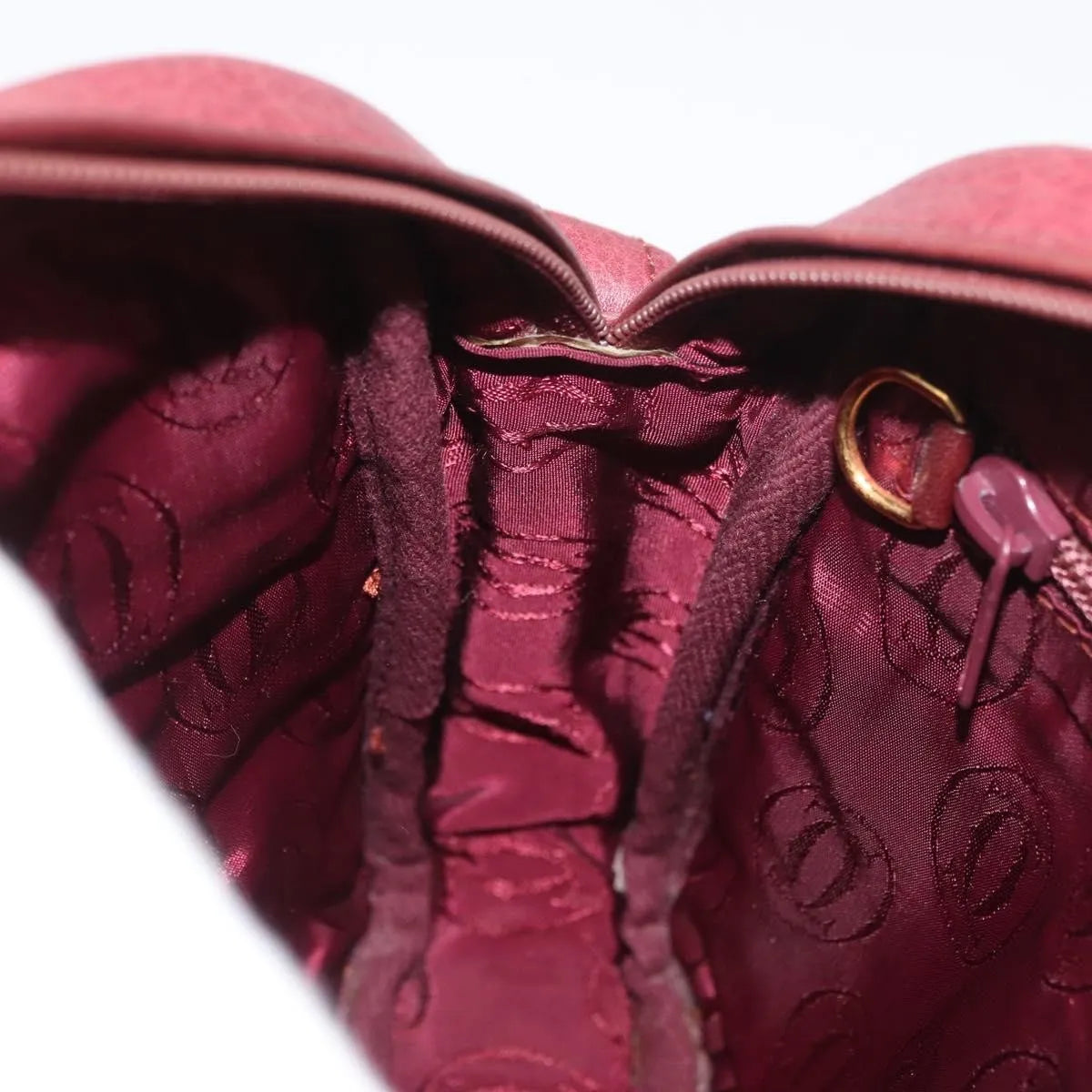 cartier Tasseled Must de Cartier Leather, Burgundy, Leather, Shoulder Bag