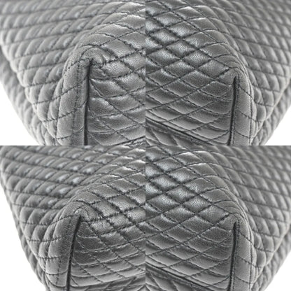 Bally Vintage Quilted Leather, Black, Leather, Handbag