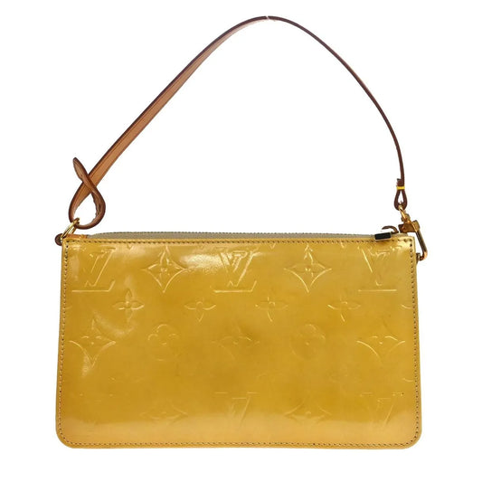 Louis Vuitton Lexington Pochette Monogram Vernis, Beige, Patent Leather, Clutch