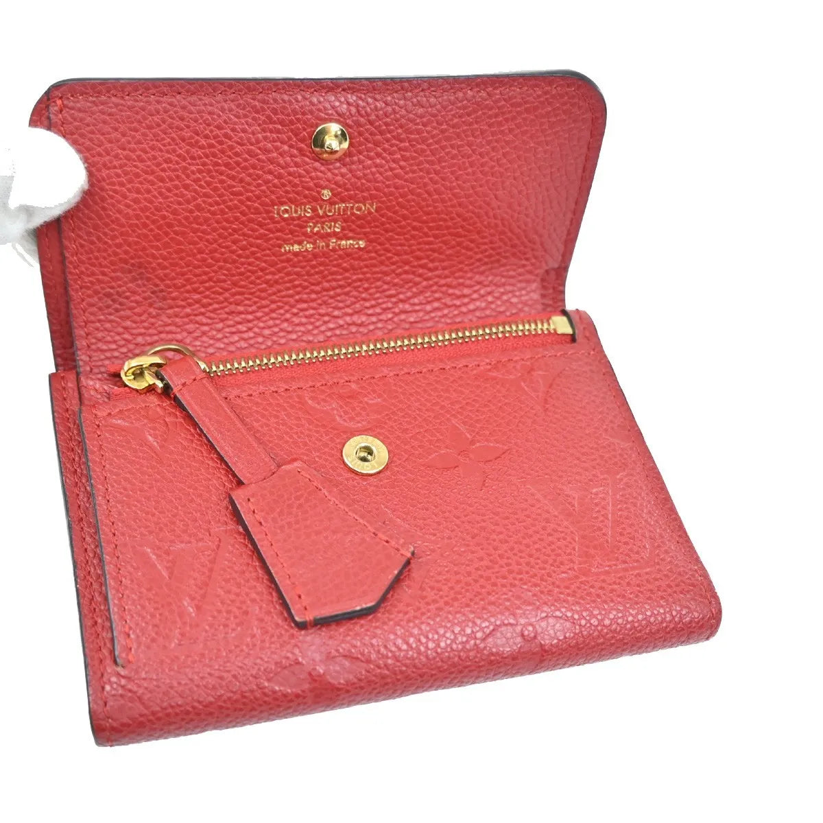 Louis Vuitton Pont Neuf Monogram Empreinte Leather, Red, Leather, Wallet