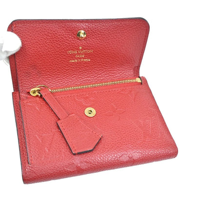 Louis Vuitton Pont Neuf Monogram Empreinte Leather, Red, Leather, Wallet