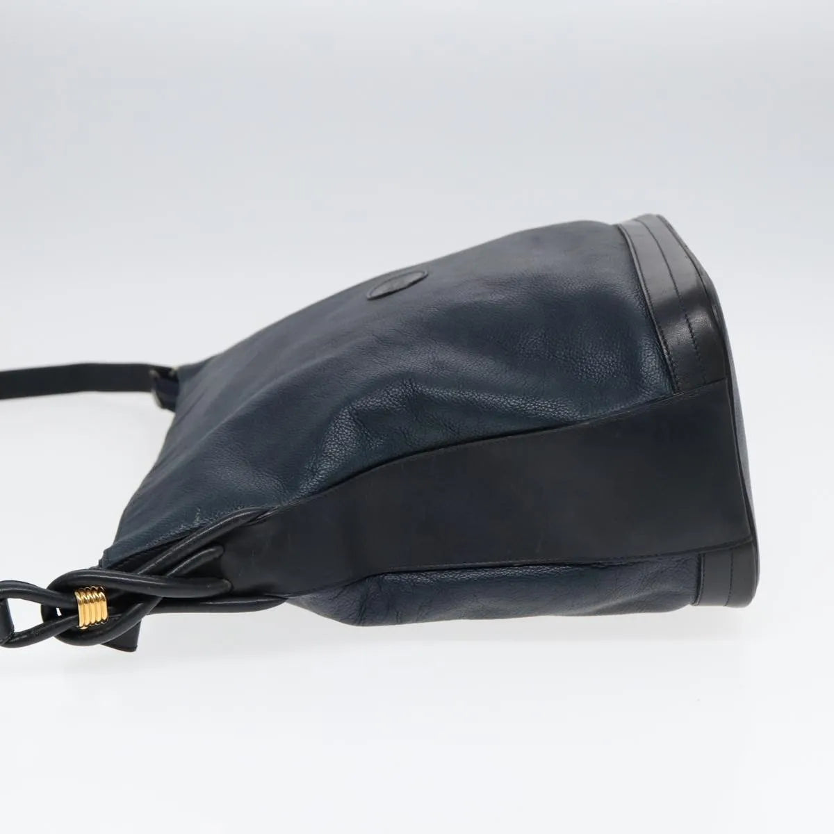 Gucci Vintage Leather, Navy, Leather, Shoulder Bag