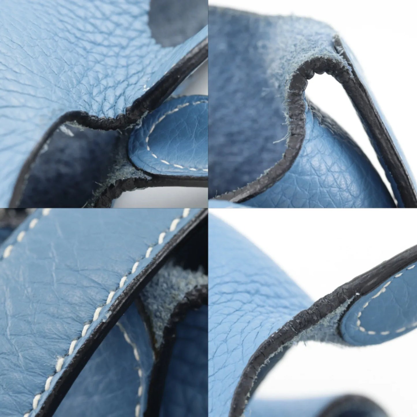 Hermes Picotin Lock Clemence, Blue, Leather, Handbag