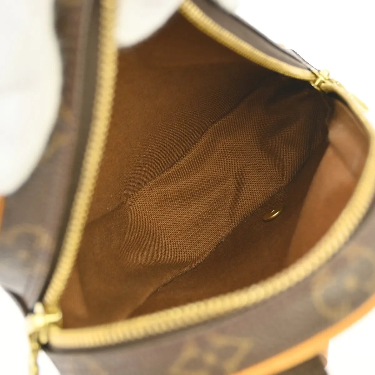 Louis Vuitton Pochette Gange Monogram Canvas, Brown, Canvas, Clutch