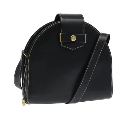 Christian Dior Vintage Leather, Black, Leather, Shoulder Bag