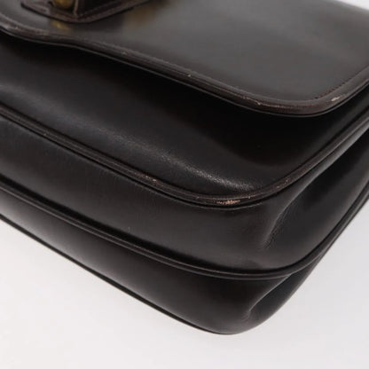 Gucci Vintage Leather, Brown, Leather, Shoulder Bag
