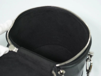Louis Vuitton Cannes Epi, Black, Leather, Handbag