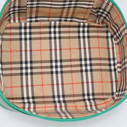 Burberry Vanity Leather, Green, Leather, Clutch