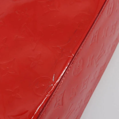 Louis Vuitton Reade Monogram Vernis, Red, Patent Leather, Handbag