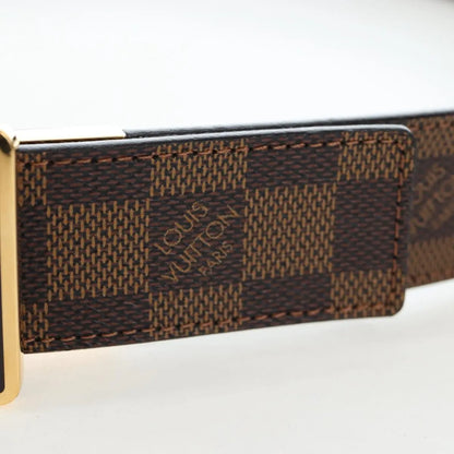 Louis Vuitton Inventeur Belt Damier Ebene, Brown, Canvas, Belt