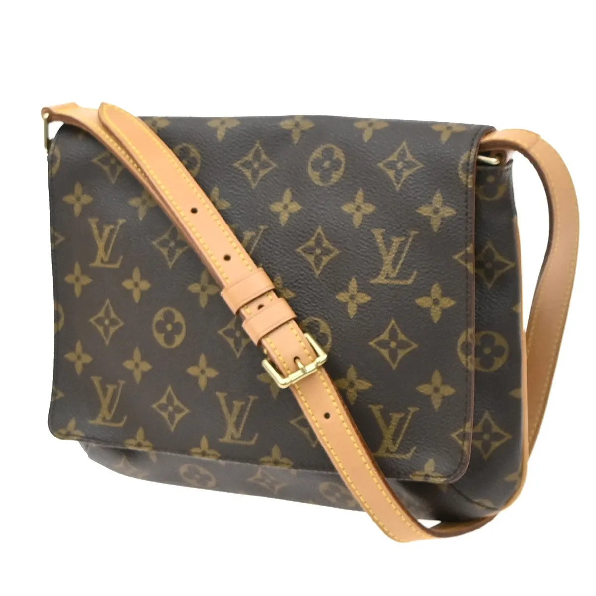 Louis Vuitton Musette Tango Monogram Canvas, Brown, Canvas, Shoulder Bag