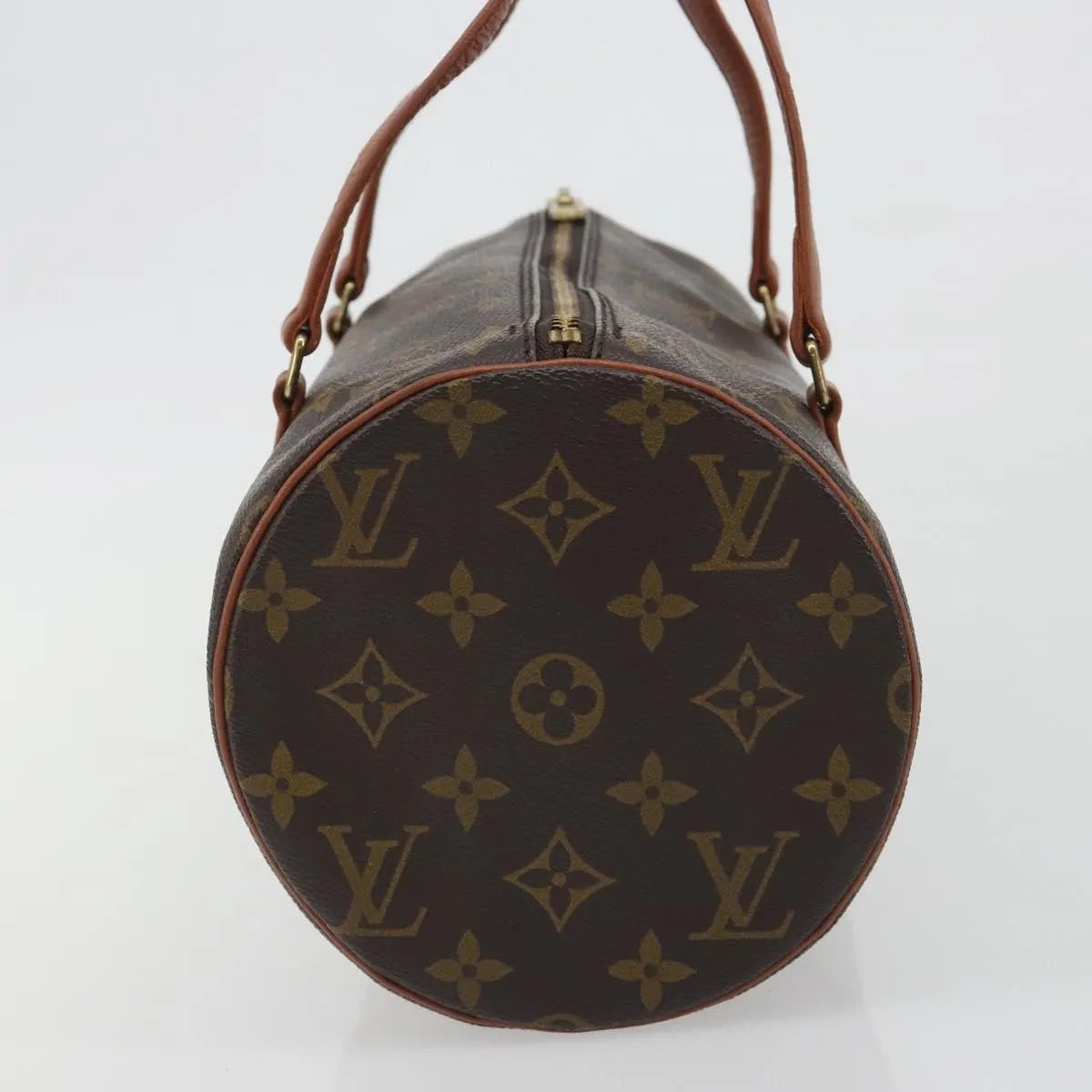 Louis Vuitton Papillon Monogram, Brown, Canvas, Handbag