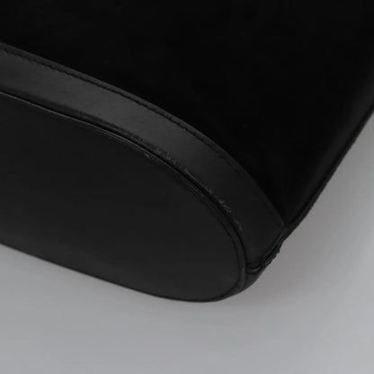 Celine Vintage Suede, Black, Suede, Shoulder Bag