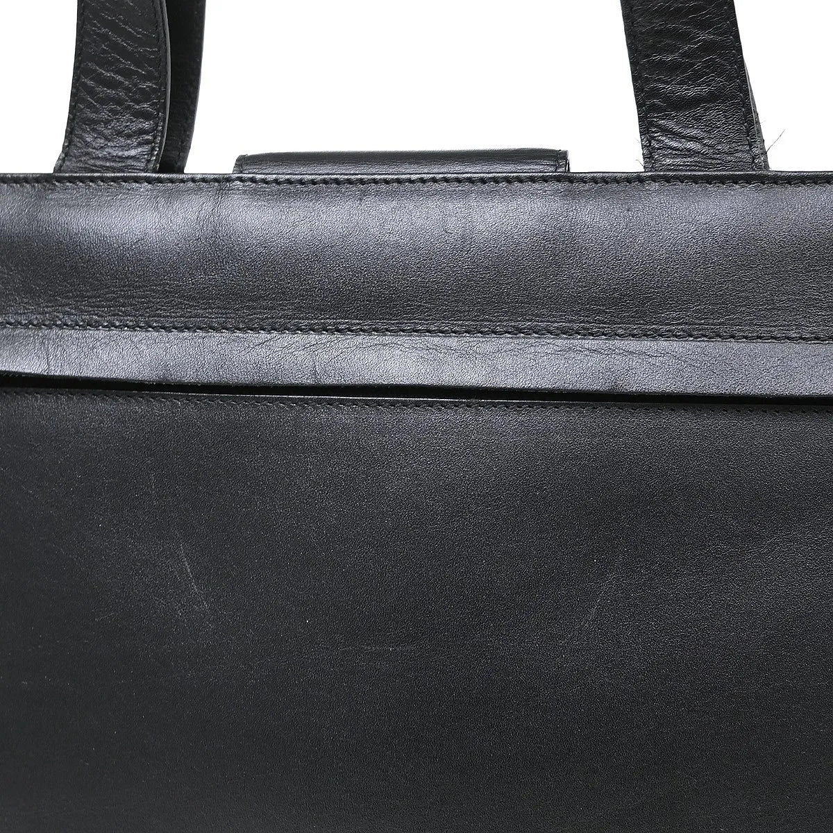 Gucci Vintage square G Leather, Black, Leather, Handbag