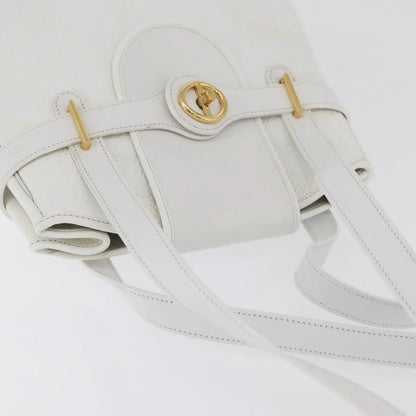 Christian Dior Vintage Leather, White_gold, Leather, Shoulder Bag
