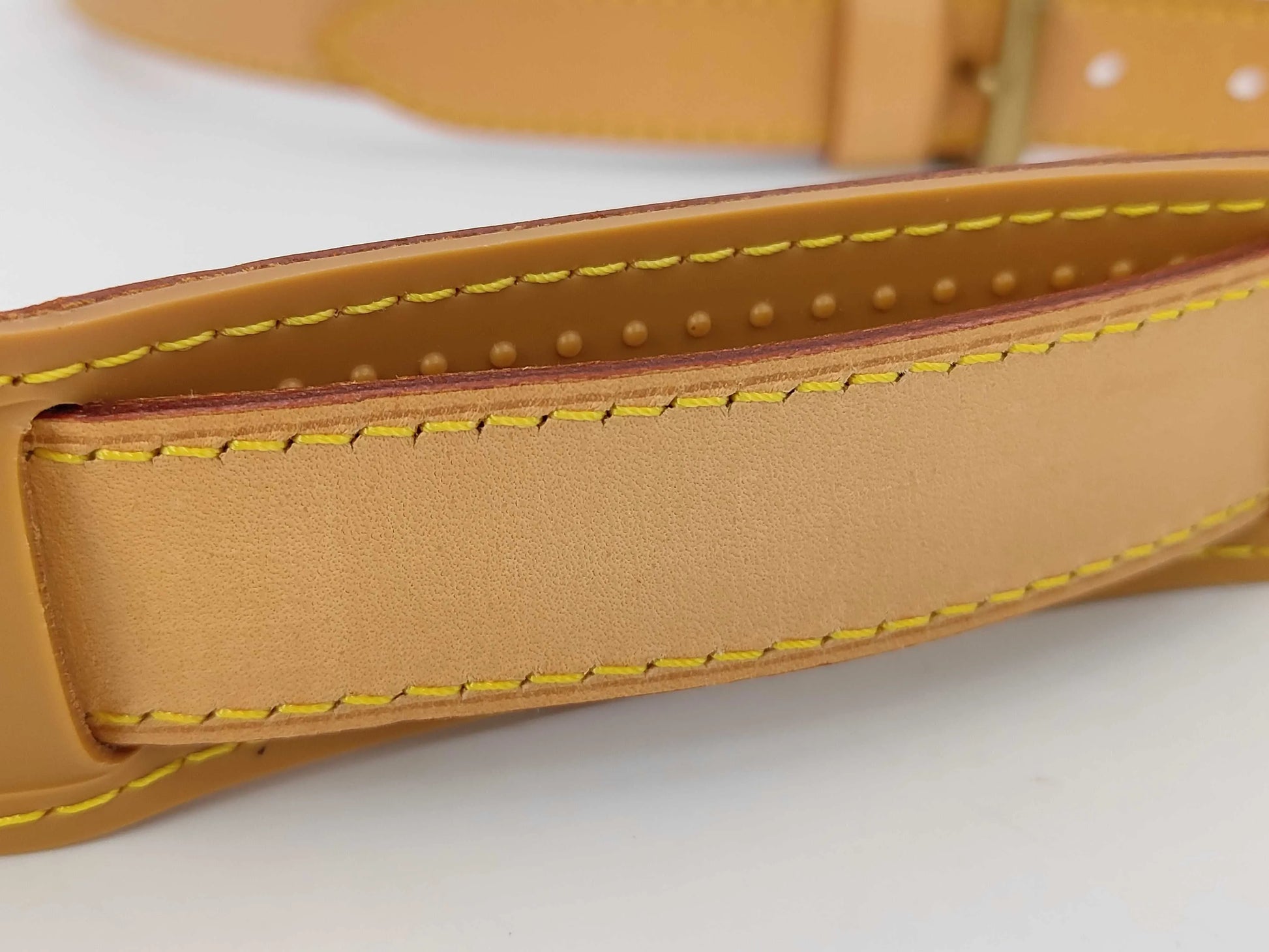 Louis Vuitton Adjustable shoulder strap leather, Beige, Leather, Straps