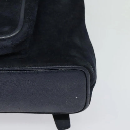 Gucci Gucci bamboo daim, Navy, Suede, Backpack