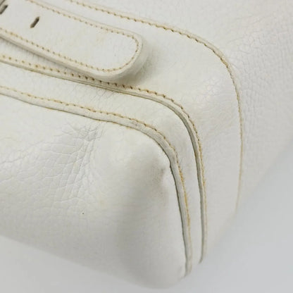 Loewe Senda Leather, White, Leather, Handbag