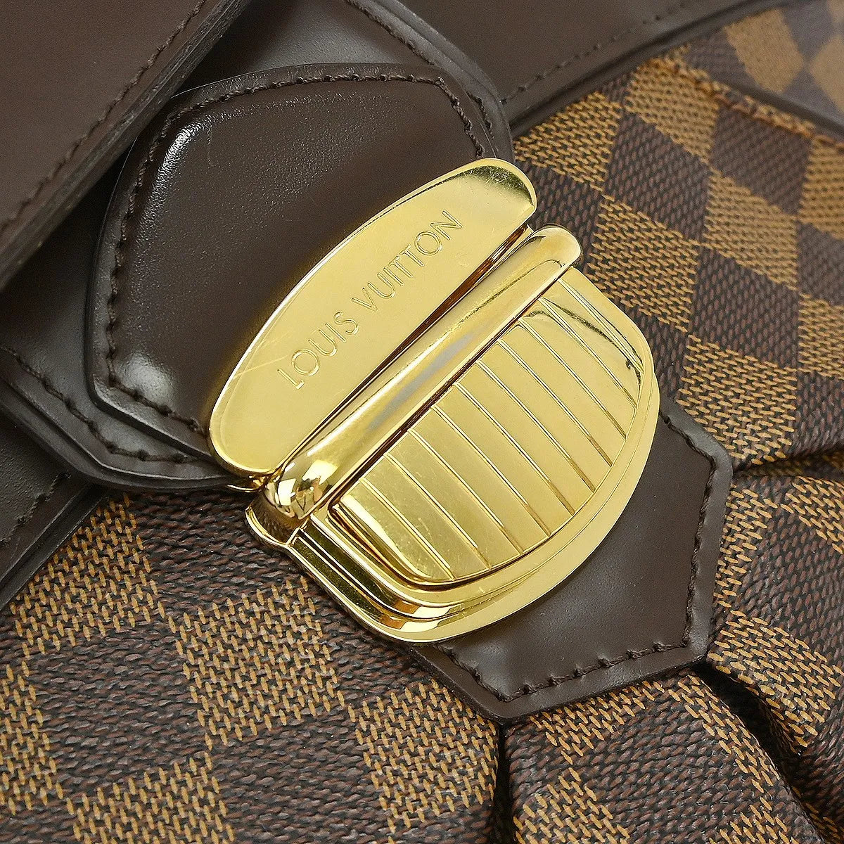 Louis Vuitton Sistina Damier, Brown, Canvas, Handbag