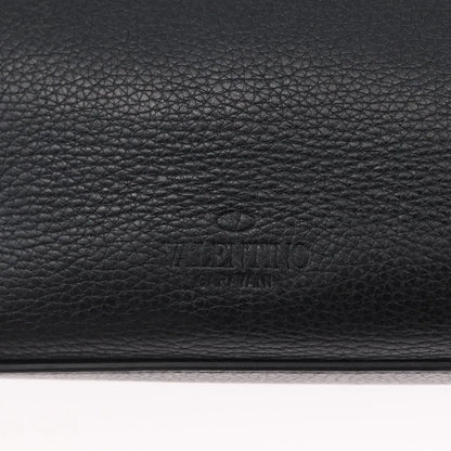 Valentino Garavani Rockstud Shopping Tote Leather, Black, Leather, Tote Bag
