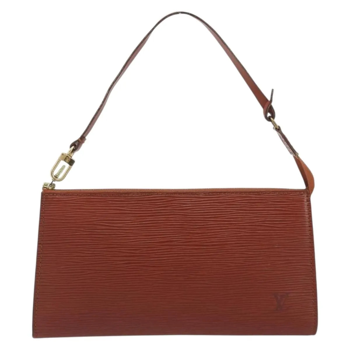 Louis Vuitton Pochette Accessoires Epi, Brown, Leather, Clutch