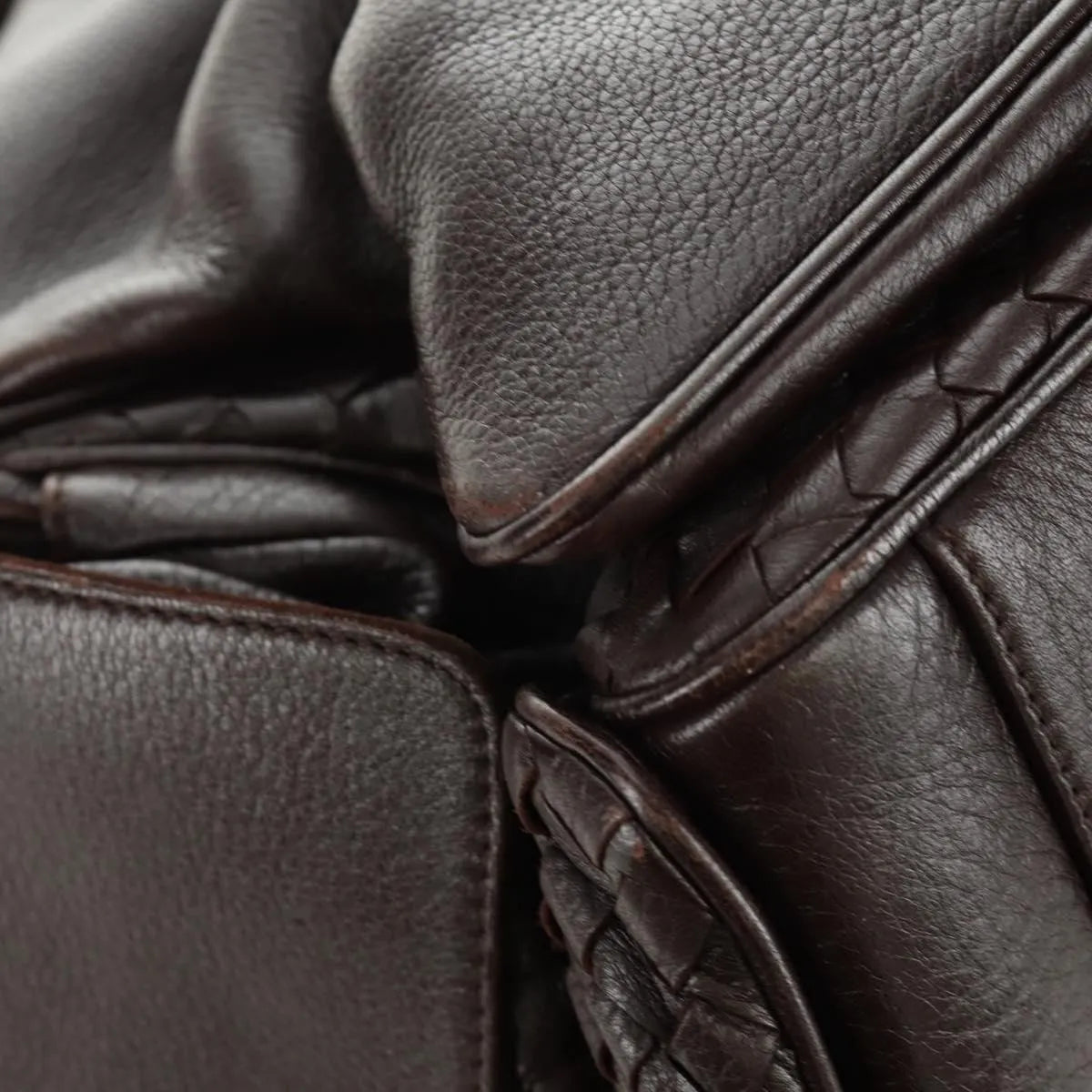 Bottega Veneta Cocker Hobo Leather, Brown, Leather, Handbag