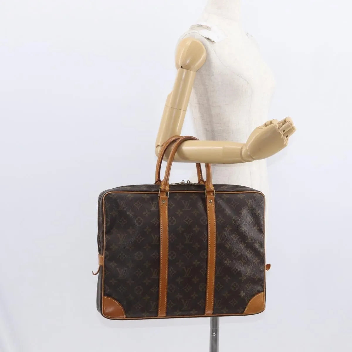 Louis Vuitton Porte-Documents Voyage Monogram Canvas, Brown, Canvas, Briefcase