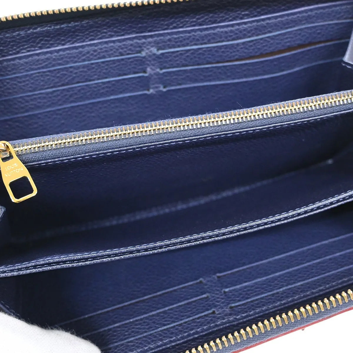 Louis Vuitton Portefeuille zippy Monogramme Empreinte Monogramme Empreinte, Navy, Leather, Wallet