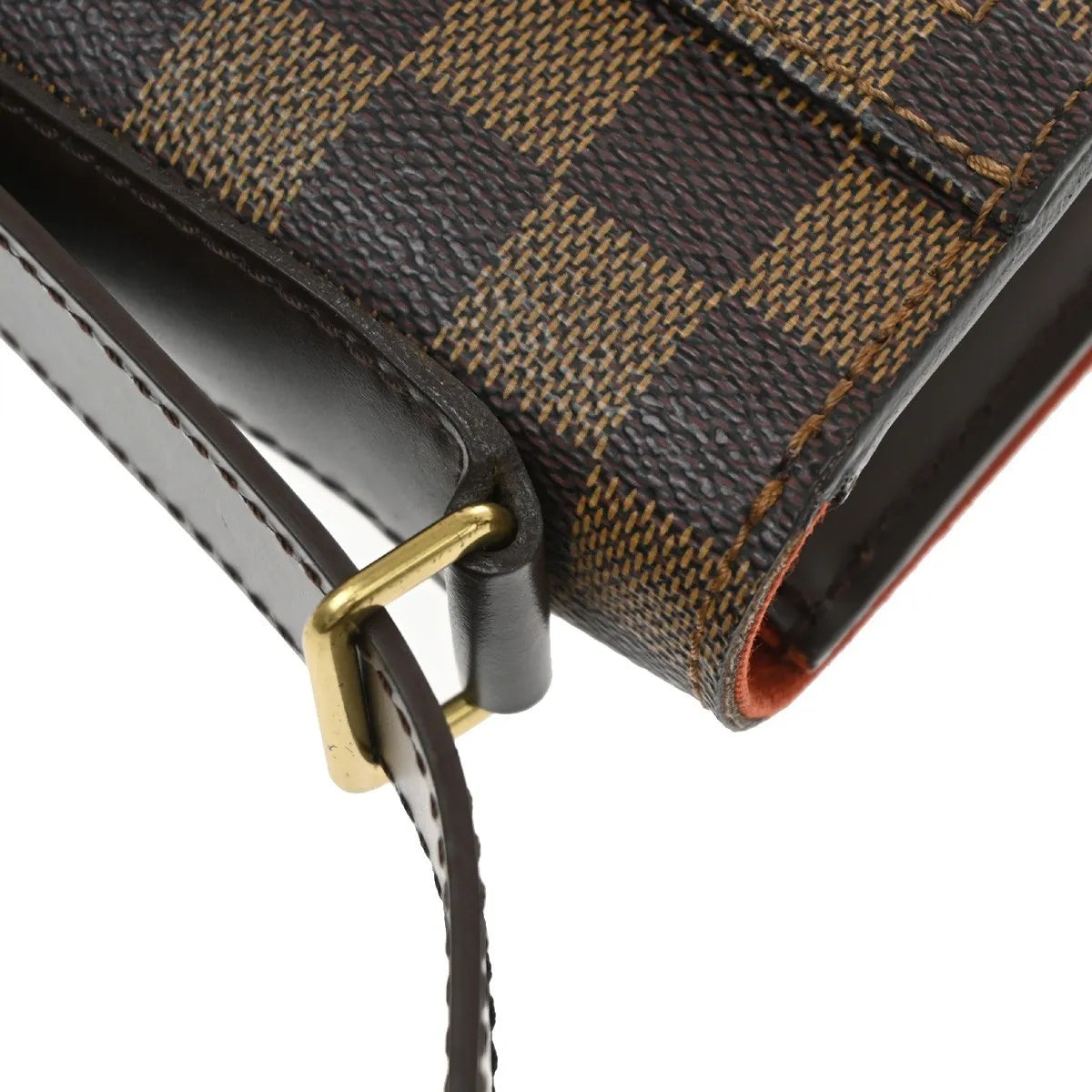 Louis Vuitton Portobello Messenger Damier Ebene, Brown, Canvas, Shoulder Bag