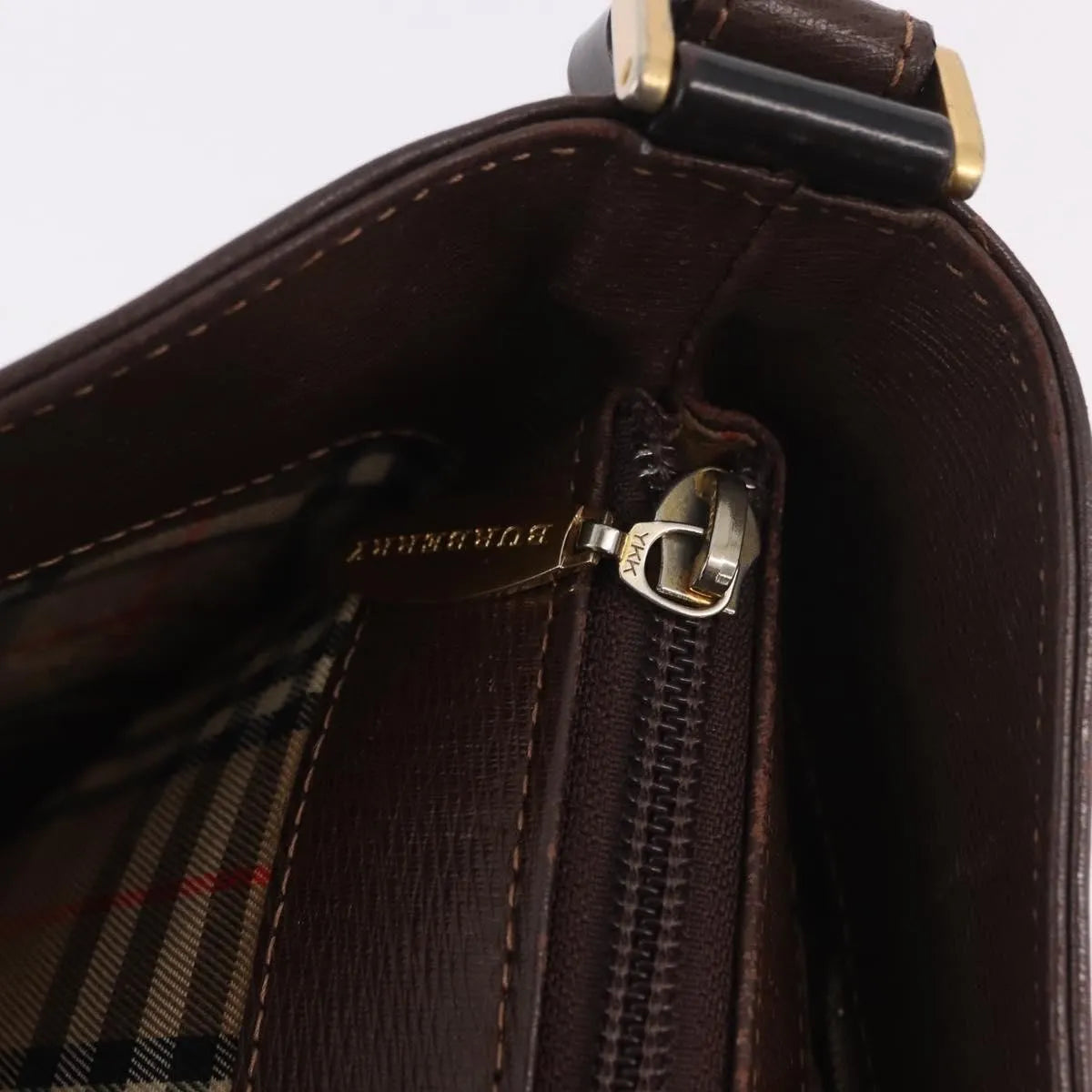 Burberry Vintage Leather, Brown, Leather, Shoulder Bag