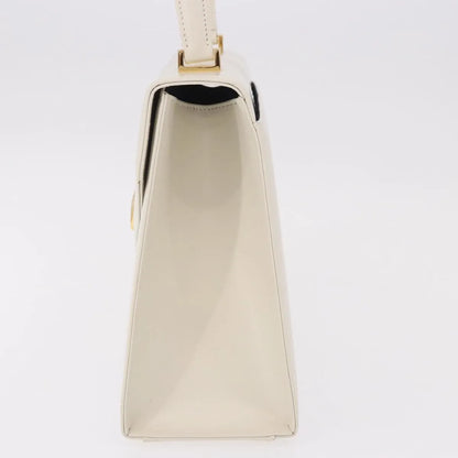 Saint Laurent Vintage handbag Leather, White, Leather, Handbag