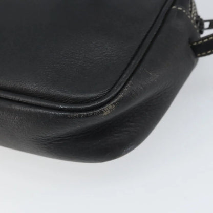 Christian Dior CD Shoulder bag Leather, Navy, Leather, Shoulder Bag