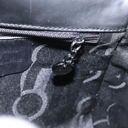 Salvatore Ferragamo Gancini Patent leather, Black, Patent Leather, Shoulder Bag