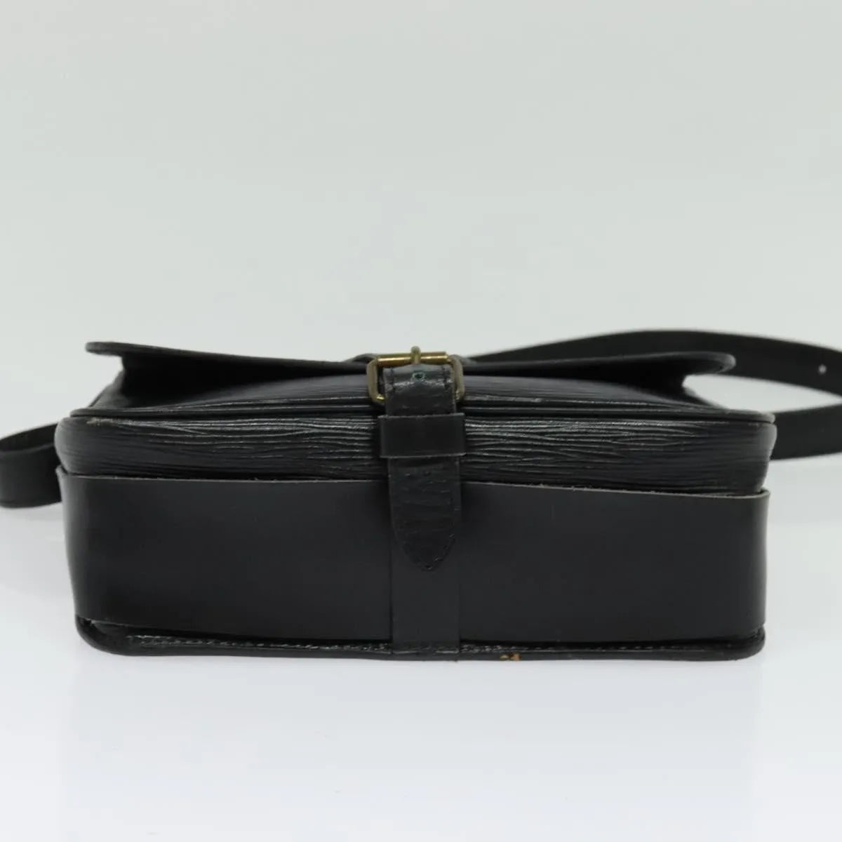 Louis Vuitton Cartouchiere Epi Leather, Black, Leather, Shoulder Bag