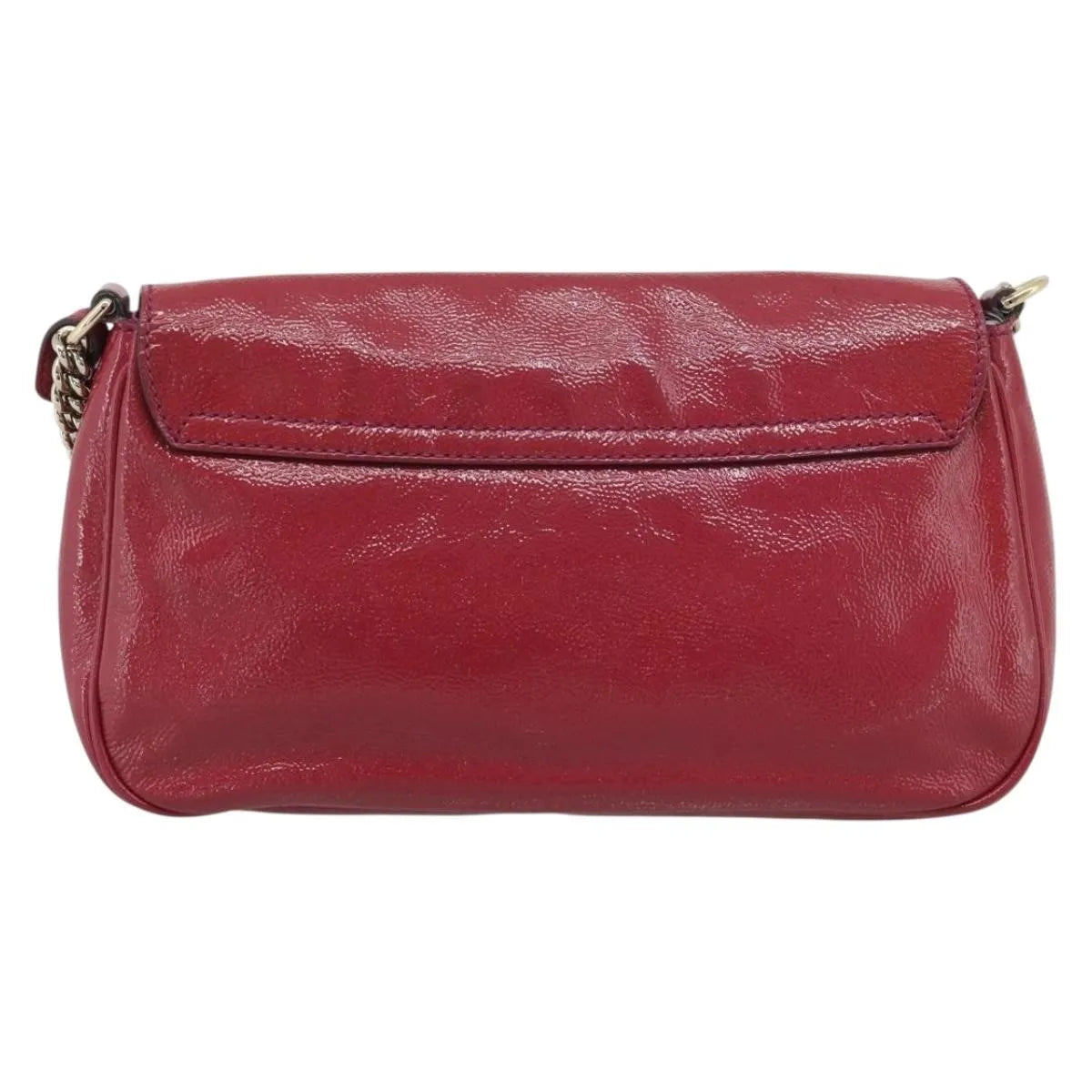 Gucci Soho Chain Patent, Pink, Patent Leather, Shoulder Bag