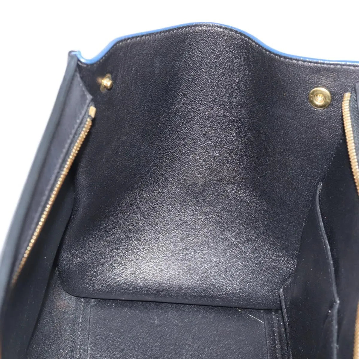Celine Tricolor Trapeze Leather, Multicolour, Leather, Handbag