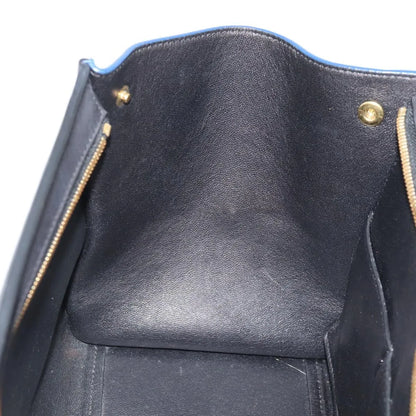 Celine Tricolor Trapeze Leather, Multicolour, Leather, Handbag