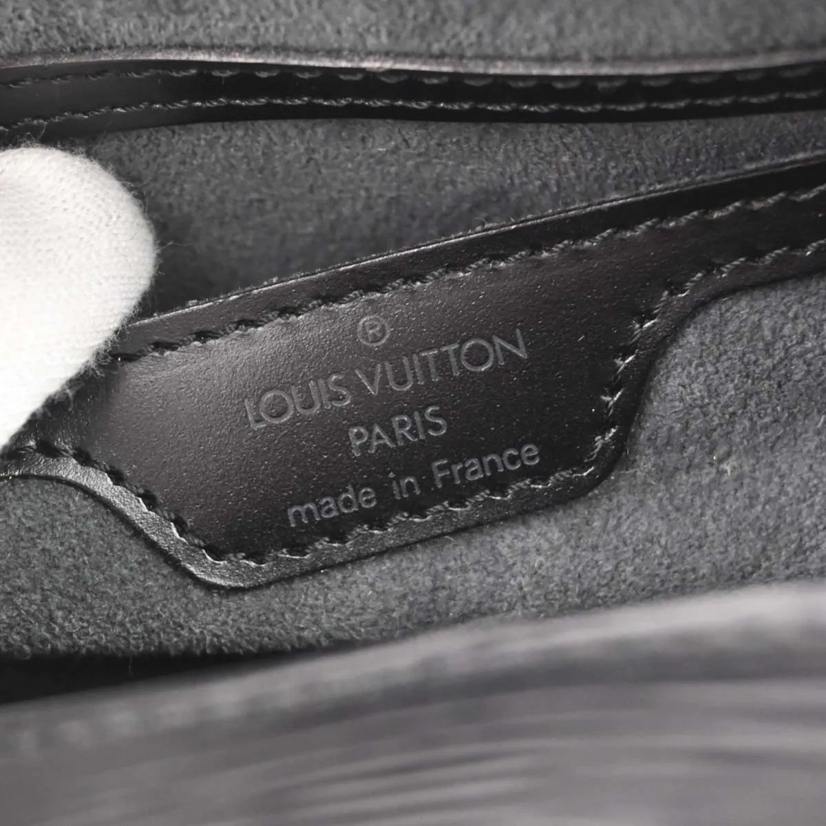 Louis Vuitton Soufflot Epi Leather, Black, Leather, Handbag