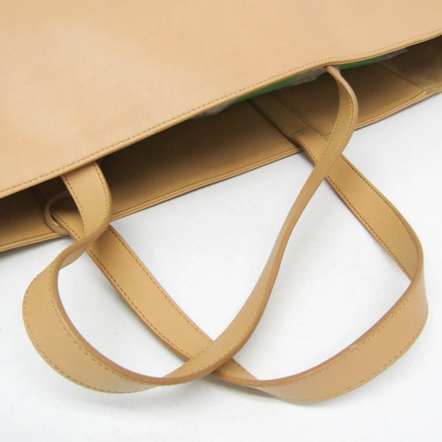 Saint Laurent Reversible East West Shopper Tote Leather, Beige, Leather, Tote Bag