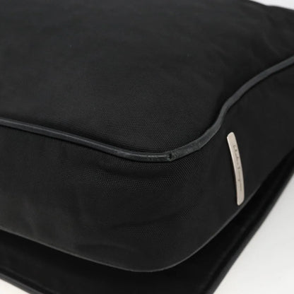Salvatore Ferragamo Vintage Leather, Black, Nylon, Shoulder Bag