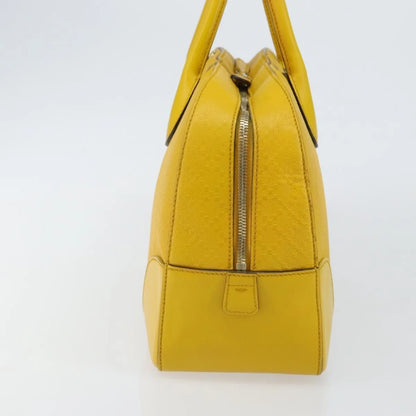 Gucci Bright Top Handle Diamante Leather, Yellow, Leather, Handbag