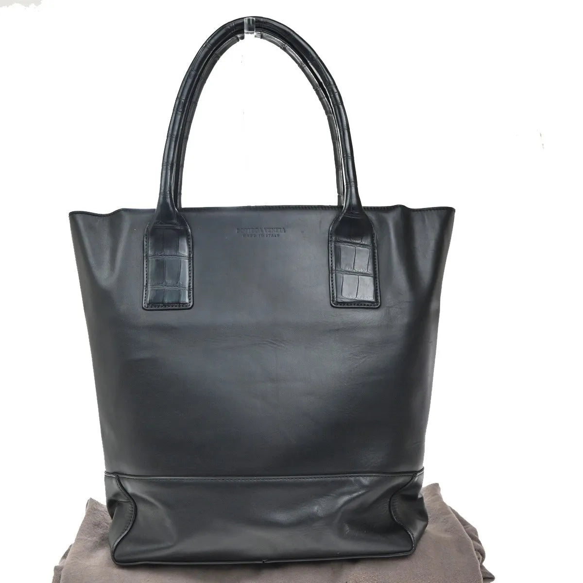 Bottega Veneta Open Tote Leather, Black, Leather, Tote Bag