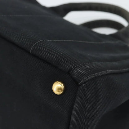Prada Canapa Convertible Tote Rhinestone Embellished Canvas, Black, Canvas, Handbag