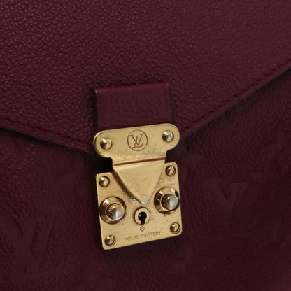 Louis Vuitton Metis Hobo Monogram Empreinte Leather, Burgundy, Leather, Handbag