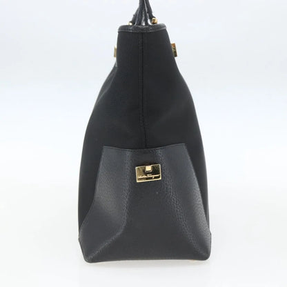 Salvatore Ferragamo Vintage Nylon, Black, Nylon, Tote Bag