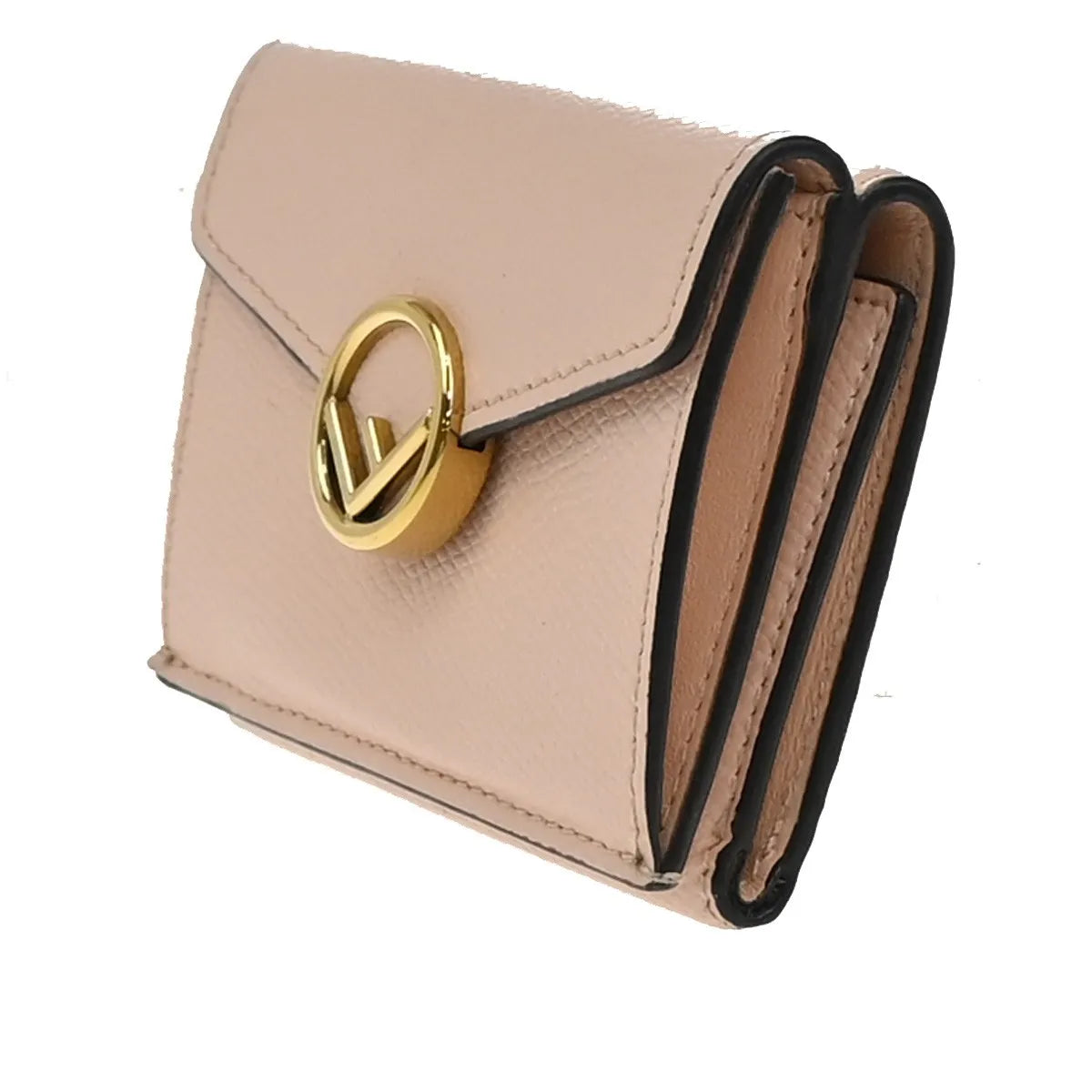 Fendi F is Fendi Trifold Leather, Pink, Leather, Wallet