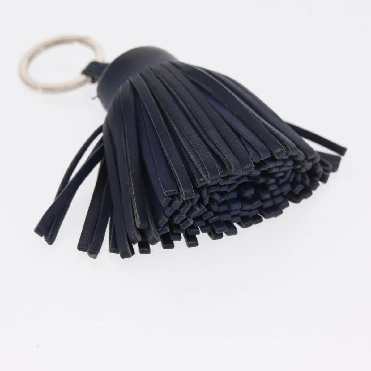 Hermes Carmen Keychain Leather, Navy, Leather, Charm