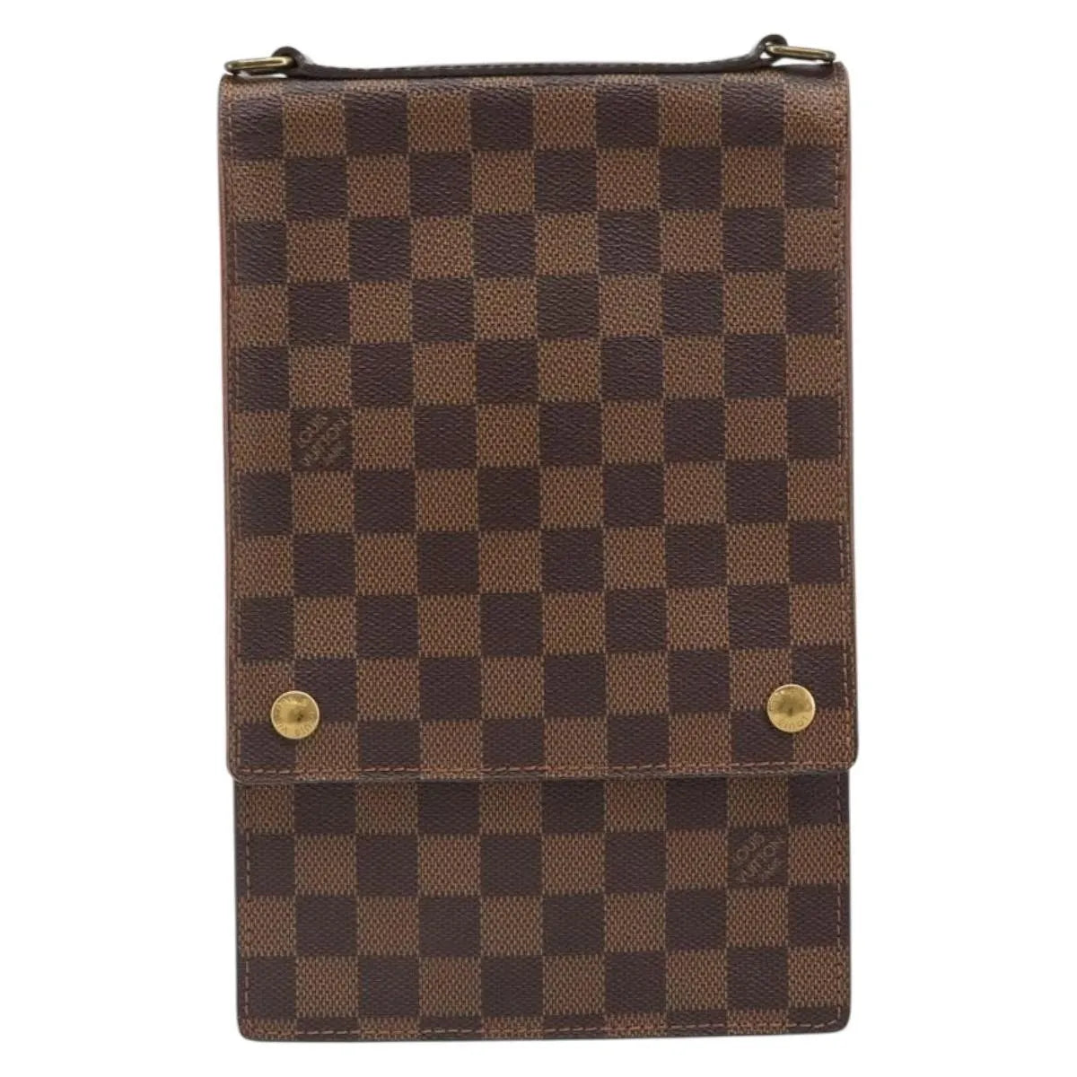 Louis Vuitton Portobello Messenger Damier, Brown, Canvas, Shoulder Bag