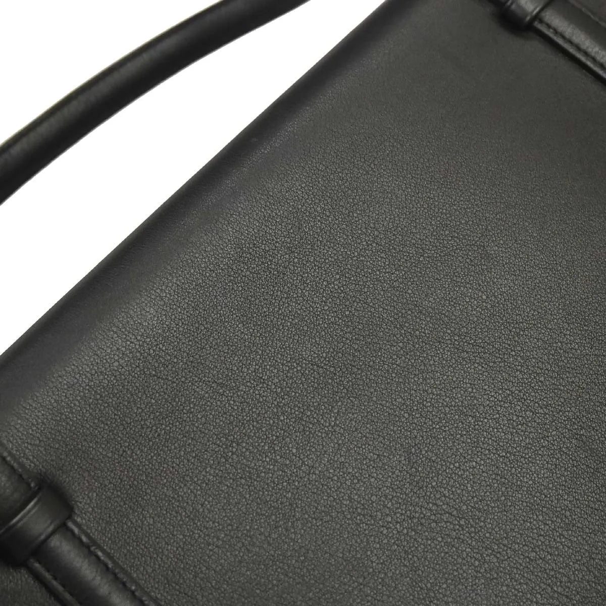 Cartier Cabochon Leather, Black, Leather, Handbag